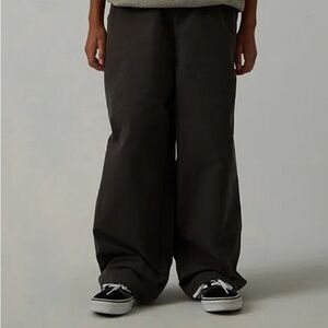Fear of God Essentials wide leg pant kids size 6/7 Iron relaxed trousers